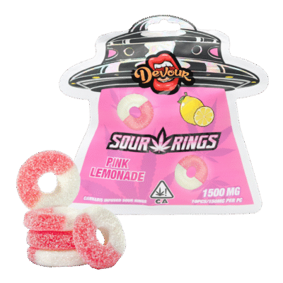 Devour Sour Rings Pink Lemonade (1500mg THC)