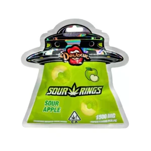 Devour Sour Rings Watermelon 1500mg THC Gummies