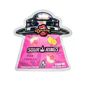 Devour Sour Rings Watermelon 1500mg THC Gummies