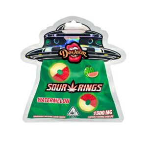 Devour Sour Rings Watermelon 1500mg THC Gummies