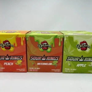 Devour Sour Rings 750mg Cannabis Infused Gummies