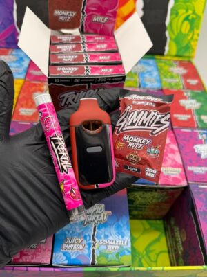 Triio Triiiple Threat Disposable 2G + 1G Pre-Roll + 300 MG gummies