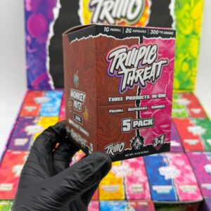 Triio Triiiple Threat Disposable 2G + 1G Pre-Roll + 300 MG gummies