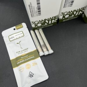 RAW GARDEN INFUSED JOINTS W/ Micronized REFINED LIVE RESIN CRUSHED DIAMONDS