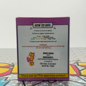 Gemz Disposable 2G With Pre Rolls 5 Gemz Disposable 2G With Pre Rolls