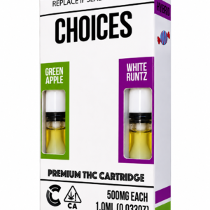 GREEN APPLE X WHITE RUNTZ – 1G(500MG EACH) 2 IN 1 CARTRIDGE